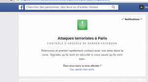 en sécurité paris 13 novembre facebook