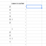 google spreadsheet case à cocher checkbox